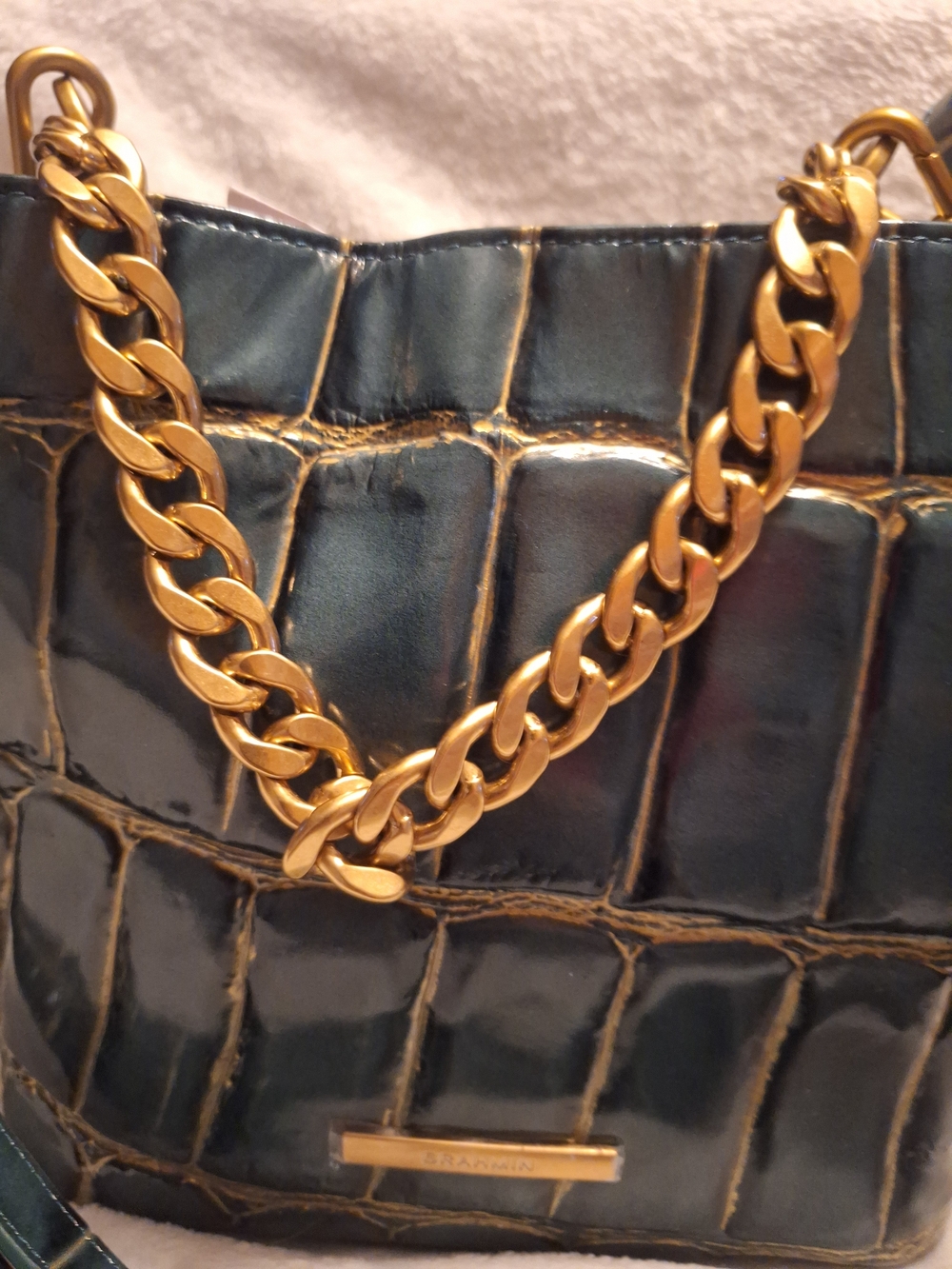 Brahmin Mod Mini Amelia In Mystic Green Nerina Crossbody - Picture 3 of 9